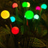 2 Pack Solar Powered LED Pendant Lights Firefly Lights Outdoor Solar Yard Lights Stake Lamp for Patio Pathway Lawn Yard