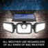 Waterproof LED Solar Outdoor Lights With Motion Sensor