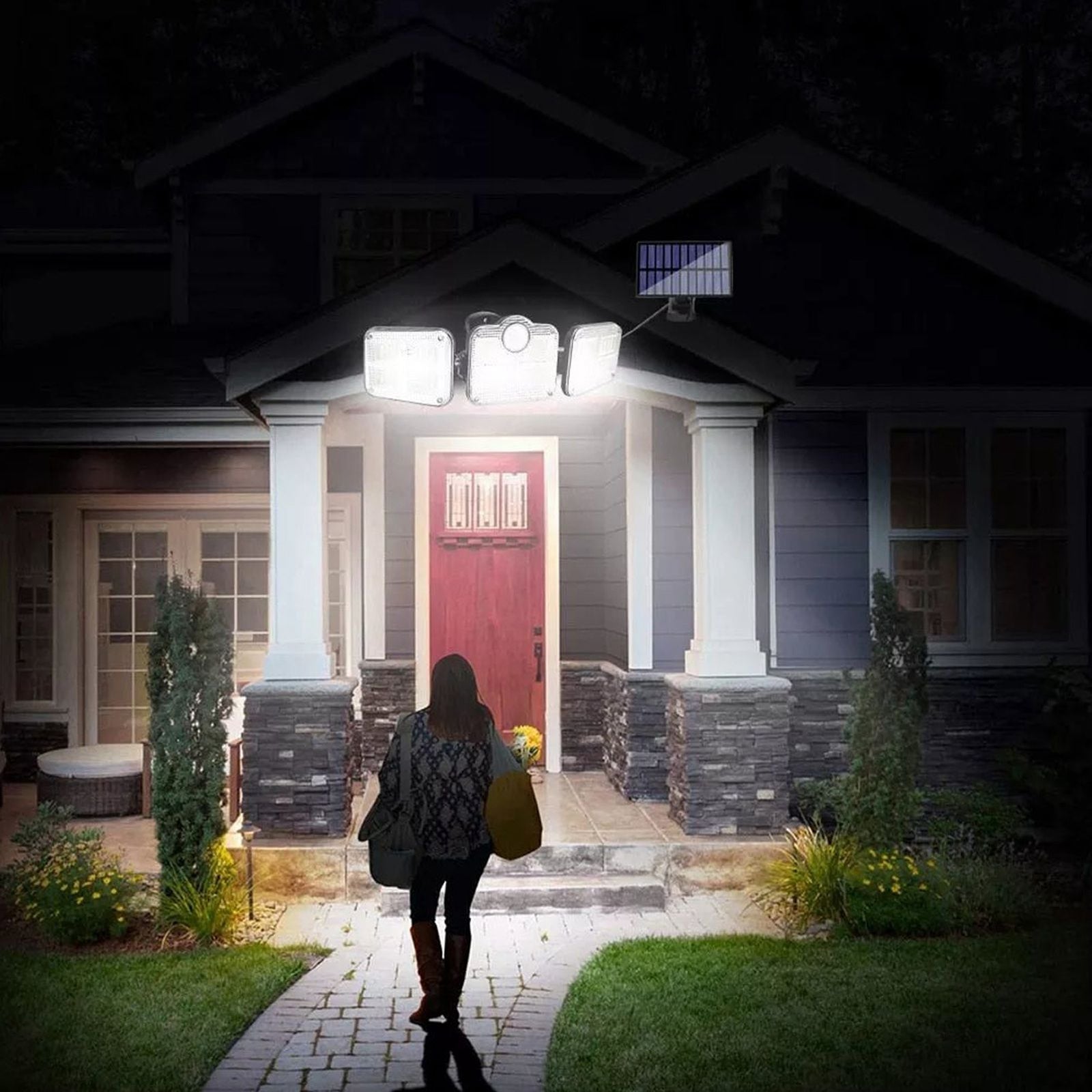 Waterproof LED Solar Outdoor Lights With Motion Sensor