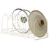 Pot Lid Rack Iron Retractable Pot Lid Organizer Holder for Multiple Cookware Universal Black
