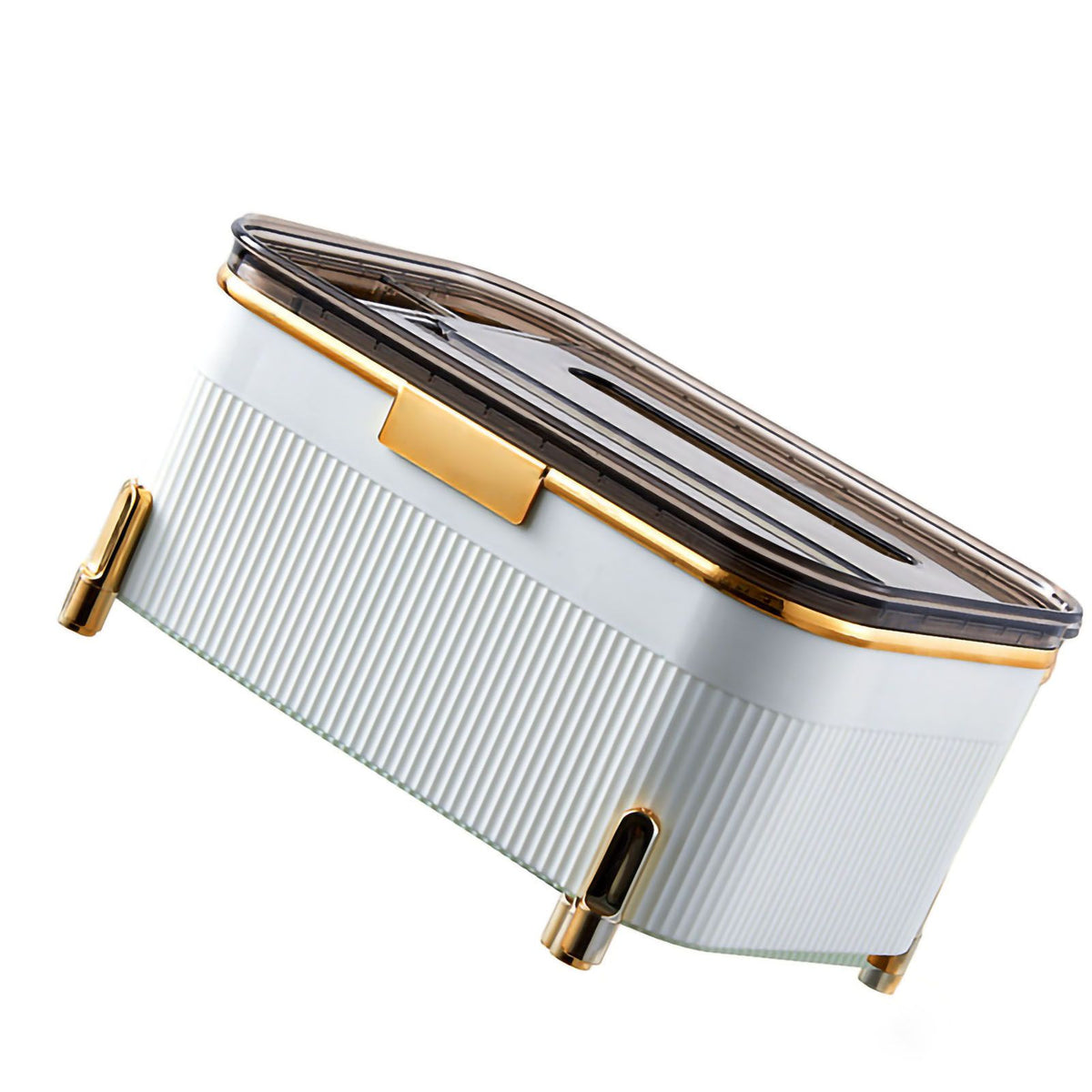 Multifunctional Tissue Box Household Desktop Storage Box Tissue Holder Box for Living Room Office White