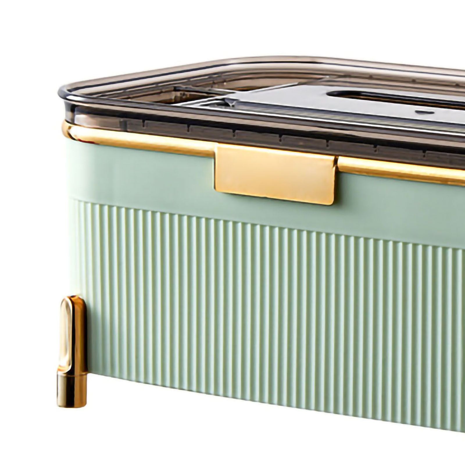 Multifunctional Tissue Box Household Desktop Storage Box Tissue Holder Box for Living Room Office Light Green
