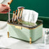 Multifunctional Tissue Box Household Desktop Storage Box Tissue Holder Box for Living Room Office Light Green