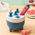 Popsicles Mold 6 Cavities Detachable Design Safe Healthy Material Durable PP Mini Popsicle Mold Blue