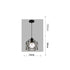 Pendant Light Modern Simple Style Industrial Robust Small Chandelier Hanging Light for Bedroom Aisle Single Head No Bulb