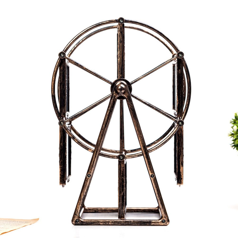 Vintage Family Photo Frame Ferris Wheel Rotatable Photo Frame Home Decor Gift