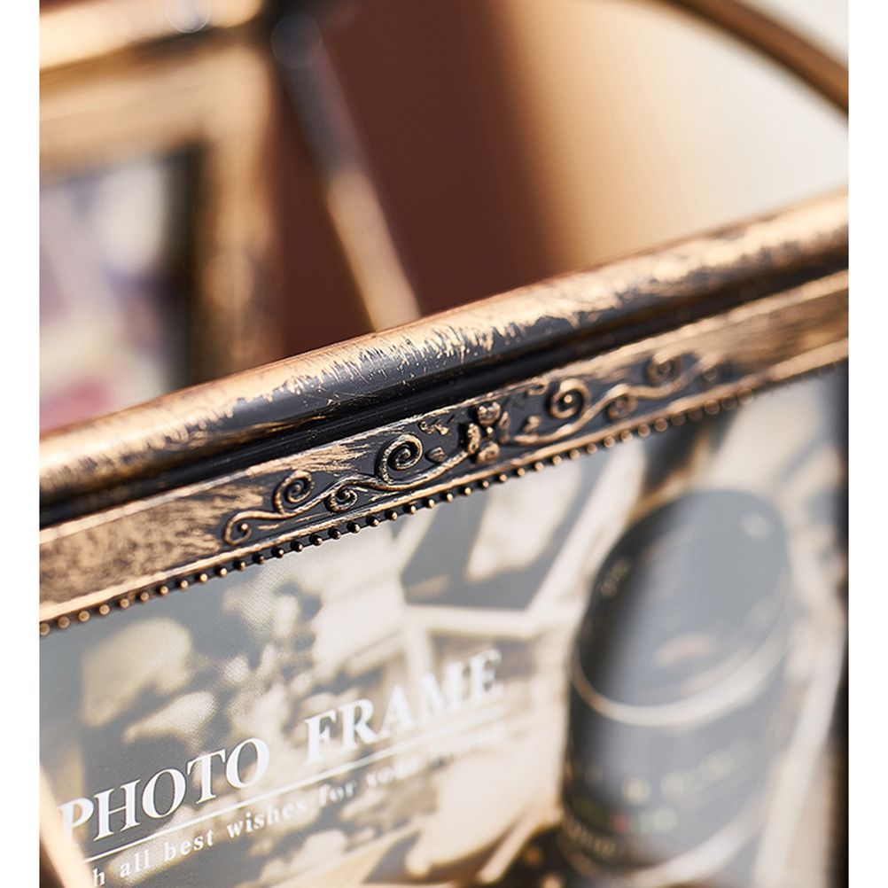 Vintage Family Photo Frame Ferris Wheel Rotatable Photo Frame Home Decor Gift
