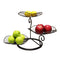 Nordic Style 3 Tier Fruit Basket Modern Multi Layer Fruit Snack Storage Basket for Living Room Coffee Table Lotus Leaf Black