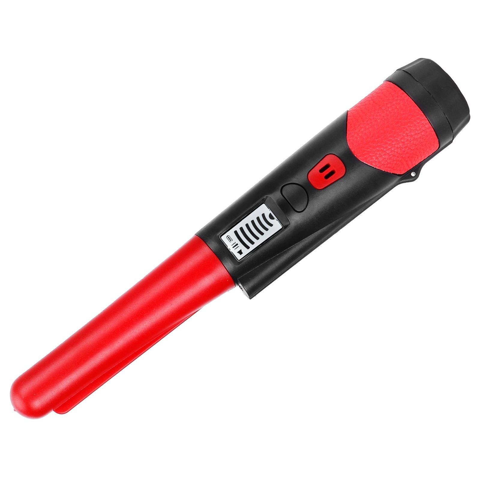 Metal Detecting Pinpointer Detector High Sensitivity 360‑Degree Handheld Metal Locating RodRed