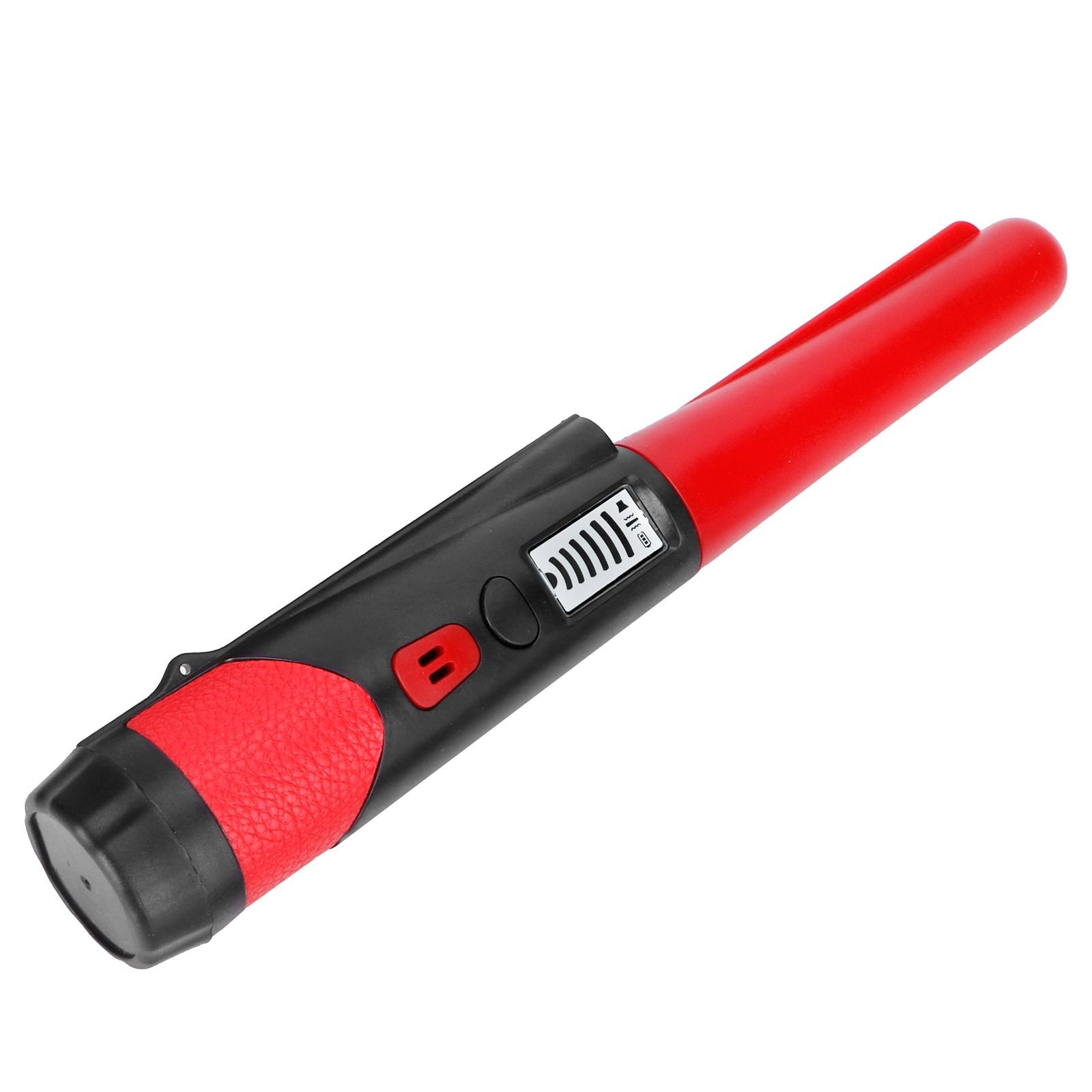 Metal Detecting Pinpointer Detector High Sensitivity 360‑Degree Handheld Metal Locating RodRed