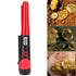 Metal Detecting Pinpointer Detector High Sensitivity 360‑Degree Handheld Metal Locating RodRed