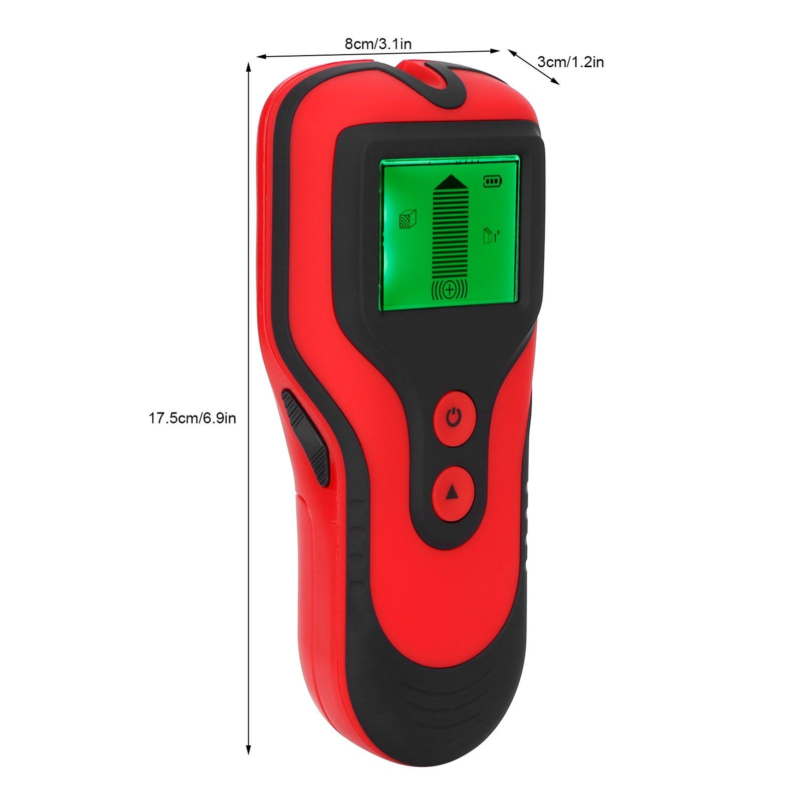 3 in 1 Wall Scanner Finder Multifunctional Portable LCD Digital Wall Metal Wood Stud DetectorRed