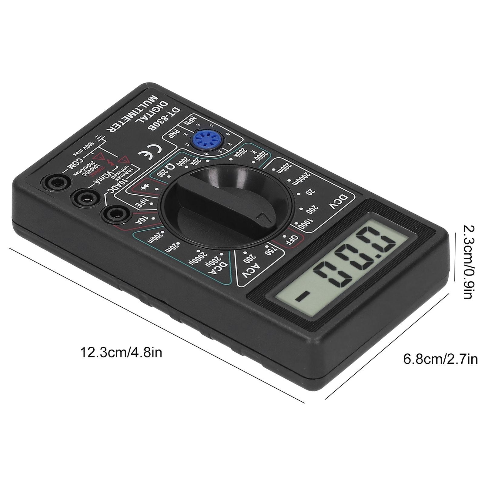 DT830B Multimeter Portable LCD Digital Electronic Voltmeter Ammeter for Electrician