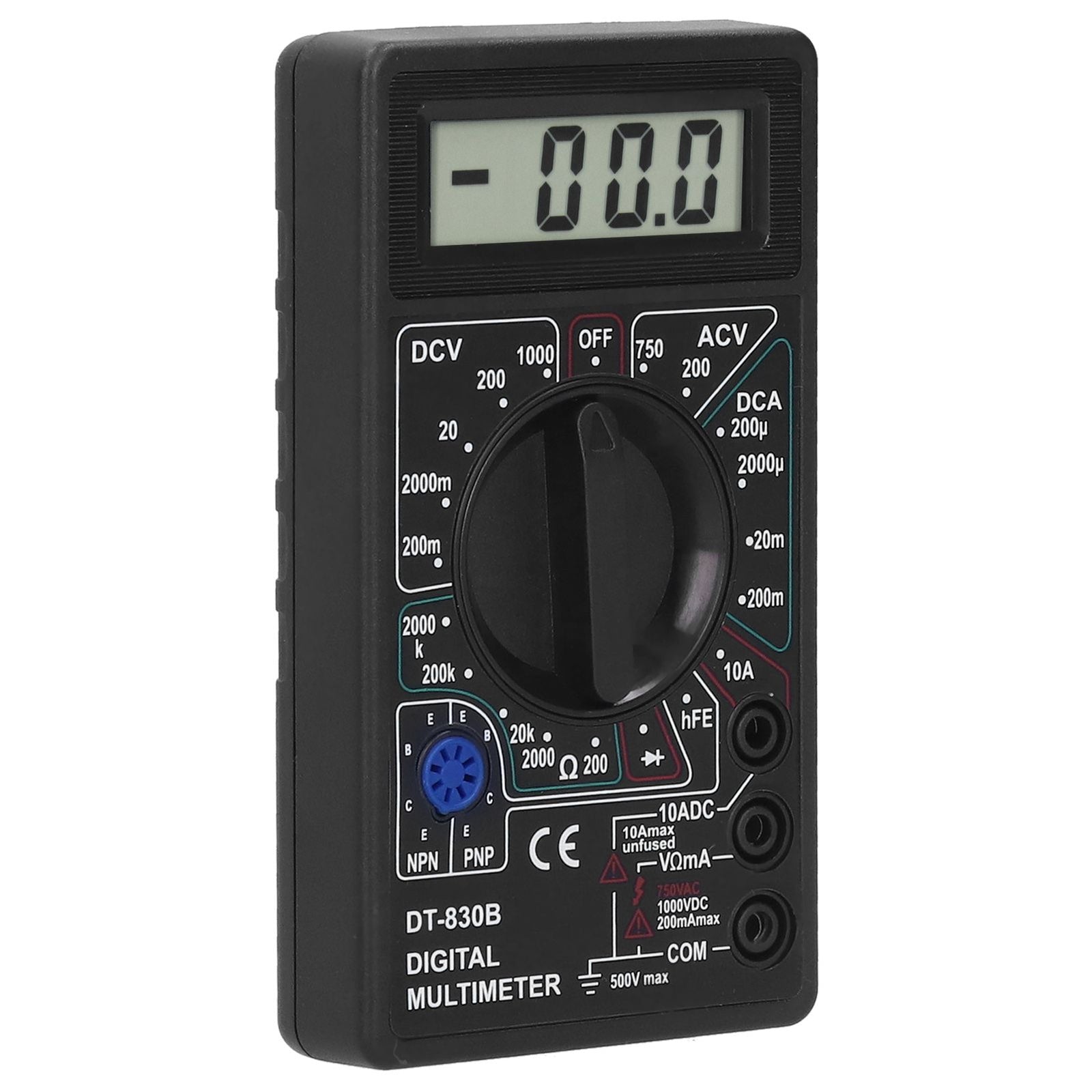 DT830B Multimeter Portable LCD Digital Electronic Voltmeter Ammeter for Electrician