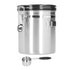 1.5L 304 Stainless Steel Coffee Beans Tea Canister Sealed Food Storage Container with SpoonStainless Steel Color