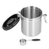 1.5L 304 Stainless Steel Coffee Beans Tea Canister Sealed Food Storage Container with SpoonStainless Steel Color