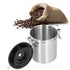 1.5L 304 Stainless Steel Coffee Beans Tea Canister Sealed Food Storage Container with SpoonStainless Steel Color