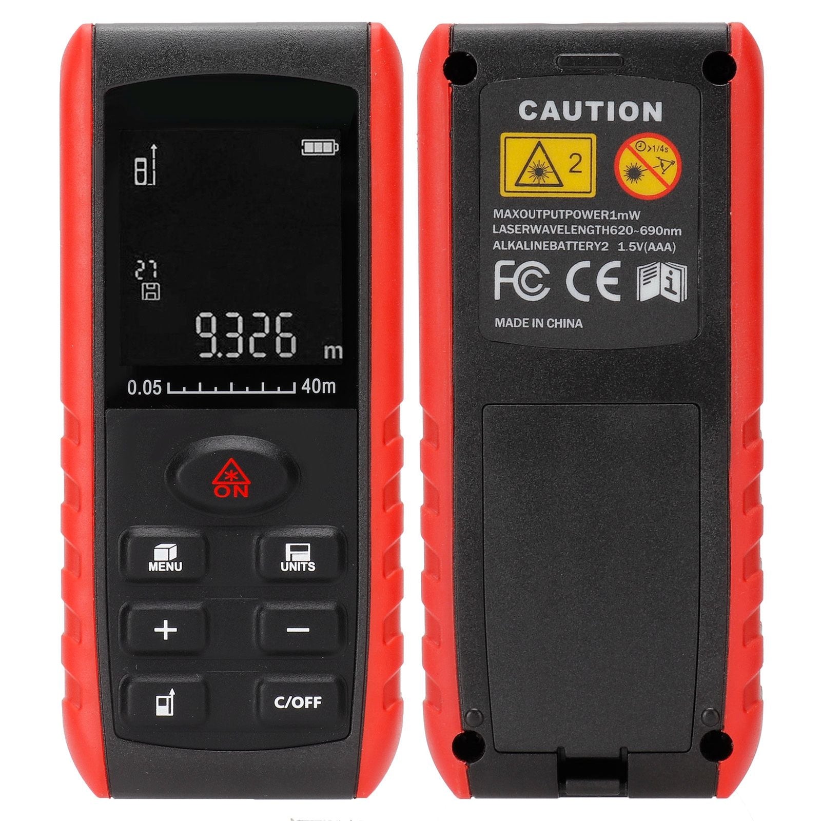 KXL-E40 Laser Range Finder with Display Hand Held Distance Measuring Equipment 0.05-40m