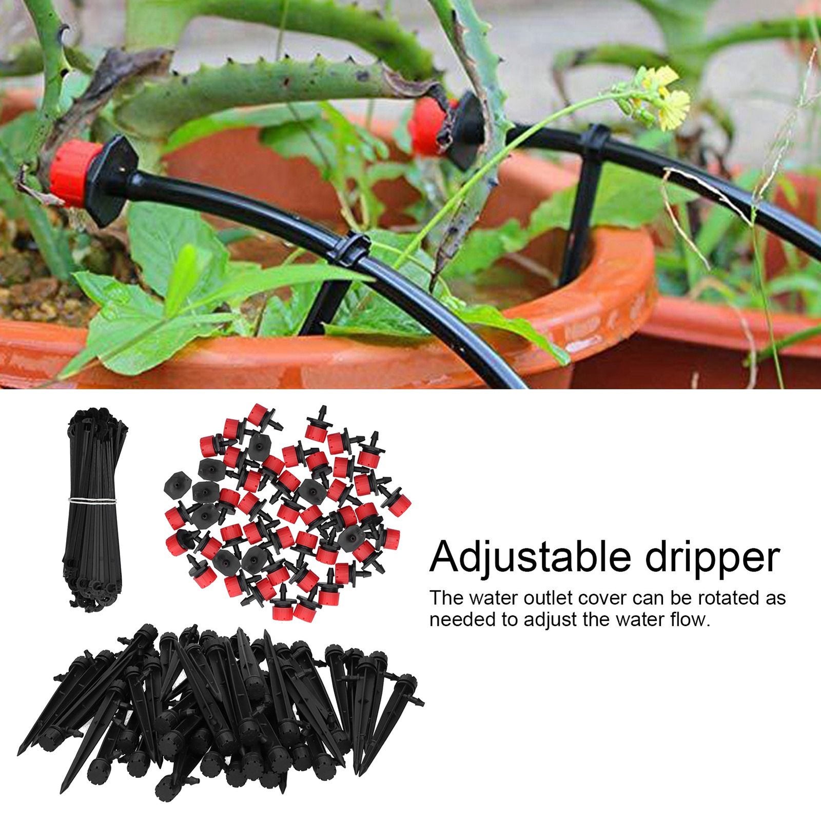 150PCS/Set Drip Irrigation Kit Water Drippers Garden Watering Sprinklers Accessories