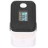 Fingertip Pulse Oximeter LED Screen Blood Oxygen Saturation Monitor with Lanyard Black