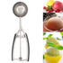 Ice Cream Spoon Stainless Steel Ice Cream Fruit Scoop Melon Baller Digging Ball for Kitchen55mm