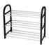 Plastic Aluminum Metal Standing Shoe Rack DIY Shoes Storage Shelf Home Organizer 3 Tiers