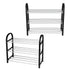 Plastic Aluminum Metal Standing Shoe Rack DIY Shoes Storage Shelf Home Organizer 3 Tiers