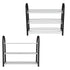 Plastic Aluminum Metal Standing Shoe Rack DIY Shoes Storage Shelf Home Organizer 3 Tiers