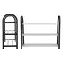 Plastic Aluminum Metal Standing Shoe Rack DIY Shoes Storage Shelf Home Organizer 3 Tiers