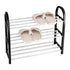 Plastic Aluminum Metal Standing Shoe Rack DIY Shoes Storage Shelf Home Organizer 3 Tiers