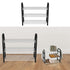Plastic Aluminum Metal Standing Shoe Rack DIY Shoes Storage Shelf Home Organizer 3 Tiers