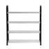 Plastic Aluminum Metal Standing Shoe Rack DIY Shoes Storage Shelf Home Organizer 4 Tiers