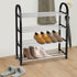 Plastic Aluminum Metal Standing Shoe Rack DIY Shoes Storage Shelf Home Organizer 4 Tiers