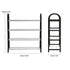 Plastic Aluminum Metal Standing Shoe Rack DIY Shoes Storage Shelf Home Organizer 4 Tiers