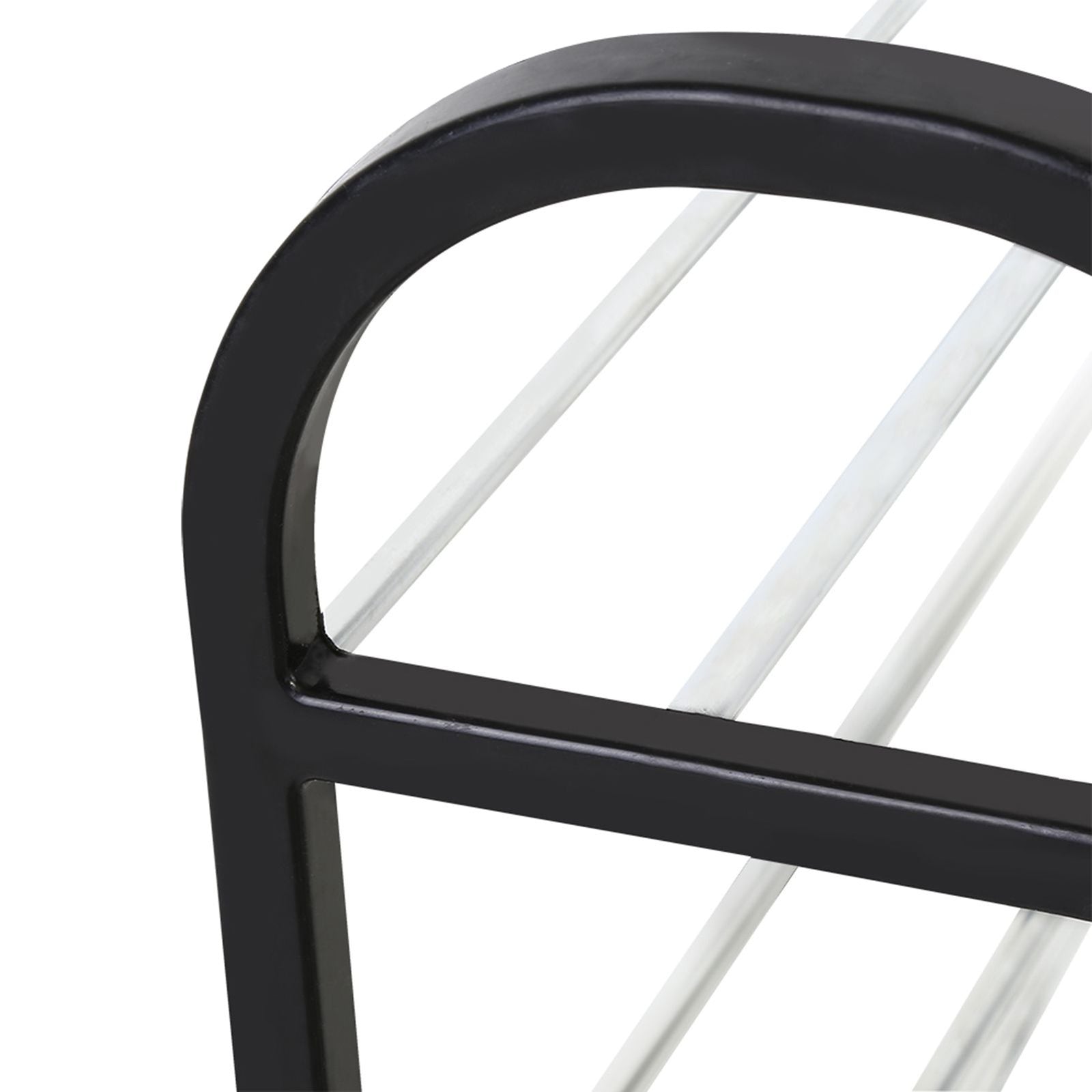 Plastic Aluminum Metal Standing Shoe Rack DIY Shoes Storage Shelf Home Organizer 4 Tiers