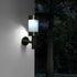 2Pcs Stainless Steel LED Solar Power Wall Mount Light Outdoor Garden Yard Sensor Lamp