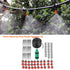 Garden Lawn Greenhouse Micro Irrigation System Kit Plants Watering Hose Nozzle Sprinkler(25m)