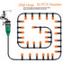 Garden Lawn Greenhouse Micro Irrigation System Kit Plants Watering Hose Nozzle Sprinkler(25m)