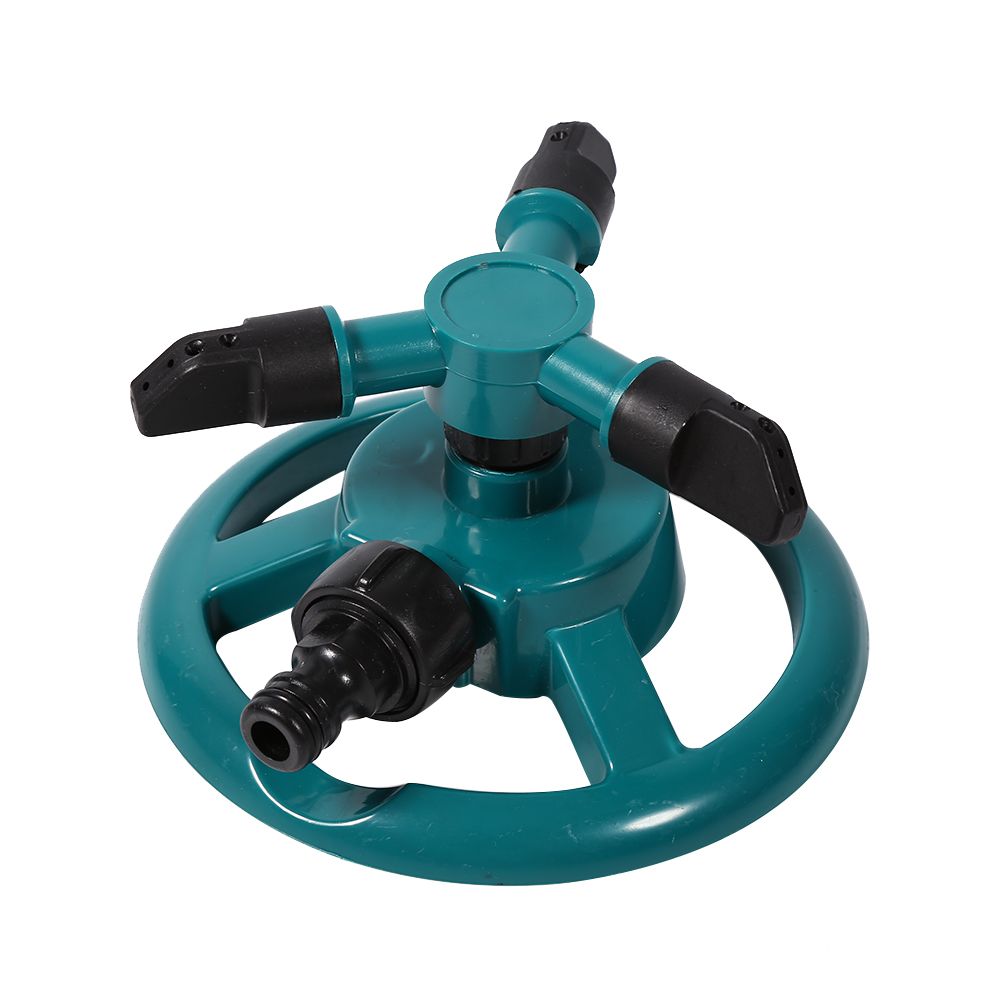 360° Fully Circle Rotating Watering Sprinkler Irrigation System 3 Nozzle Pipe Hose for Garden