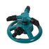 360° Fully Circle Rotating Watering Sprinkler Irrigation System 3 Nozzle Pipe Hose for Garden