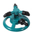 360° Fully Circle Rotating Watering Sprinkler Irrigation System 3 Nozzle Pipe Hose for Garden