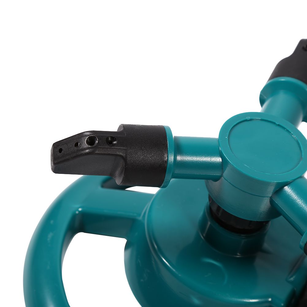 360° Fully Circle Rotating Watering Sprinkler Irrigation System 3 Nozzle Pipe Hose for Garden