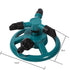 360° Fully Circle Rotating Watering Sprinkler Irrigation System 3 Nozzle Pipe Hose for Garden
