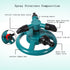 360° Fully Circle Rotating Watering Sprinkler Irrigation System 3 Nozzle Pipe Hose for Garden