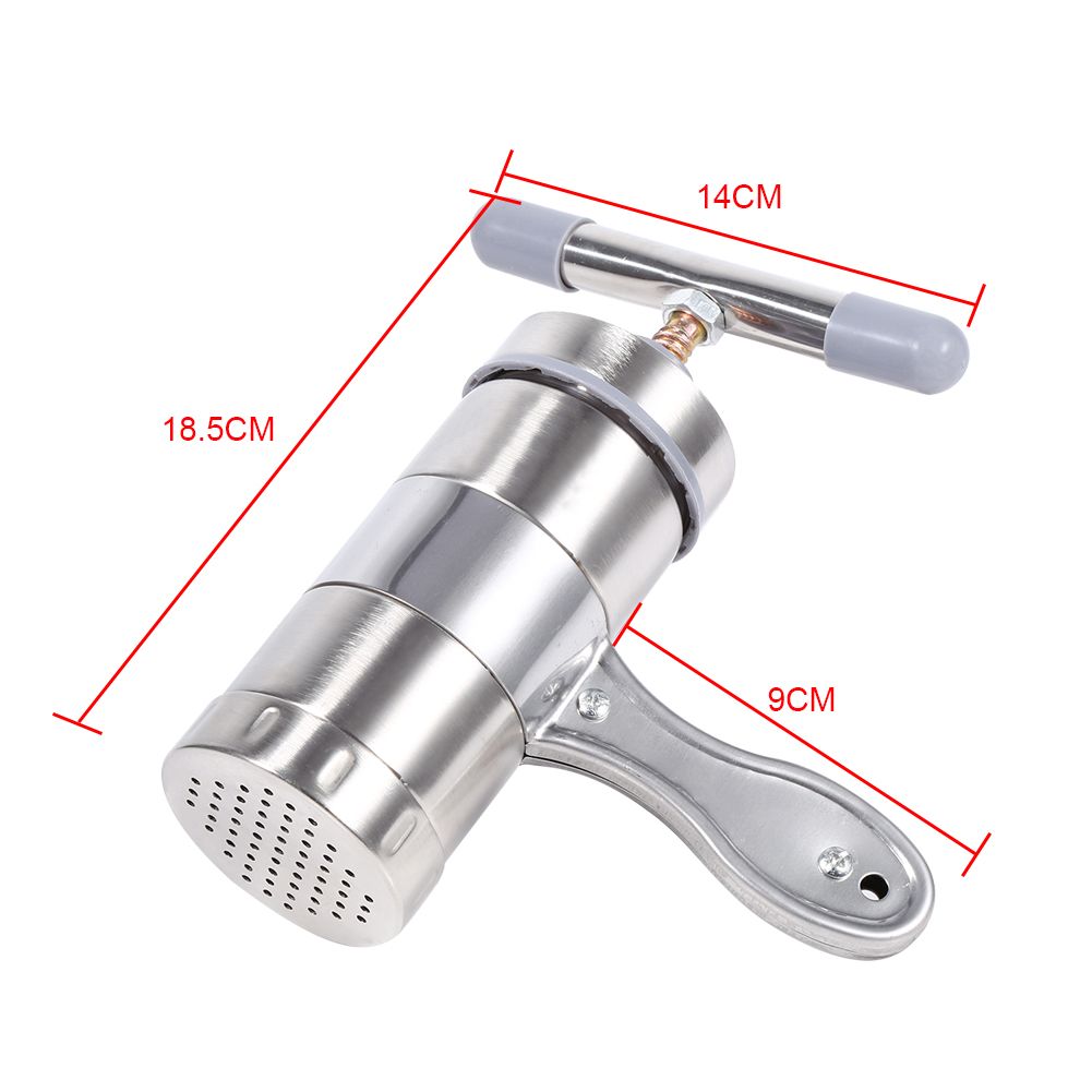 1pc Portable Manual Operated Stainless Steel Pasta Maker Noddle Juicer Pressure Making Machine