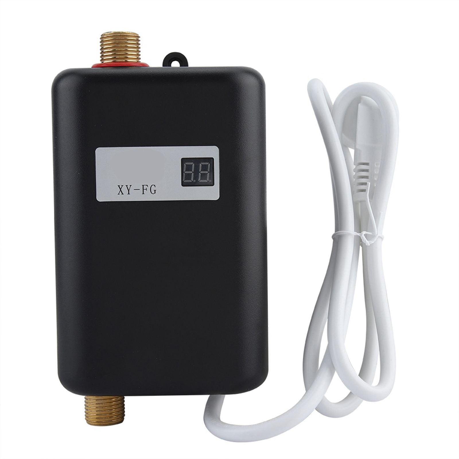 220V 3800W Mini Electric Tankless Instant Hot Water Heater Bathroom Kitchen Washing Black