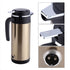 850mL 12V Portable in Car Stainless Steel Electric Heating Cup Boiling Water Bettle Travel Use