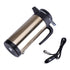 850mL 12V Portable in Car Stainless Steel Electric Heating Cup Boiling Water Bettle Travel Use