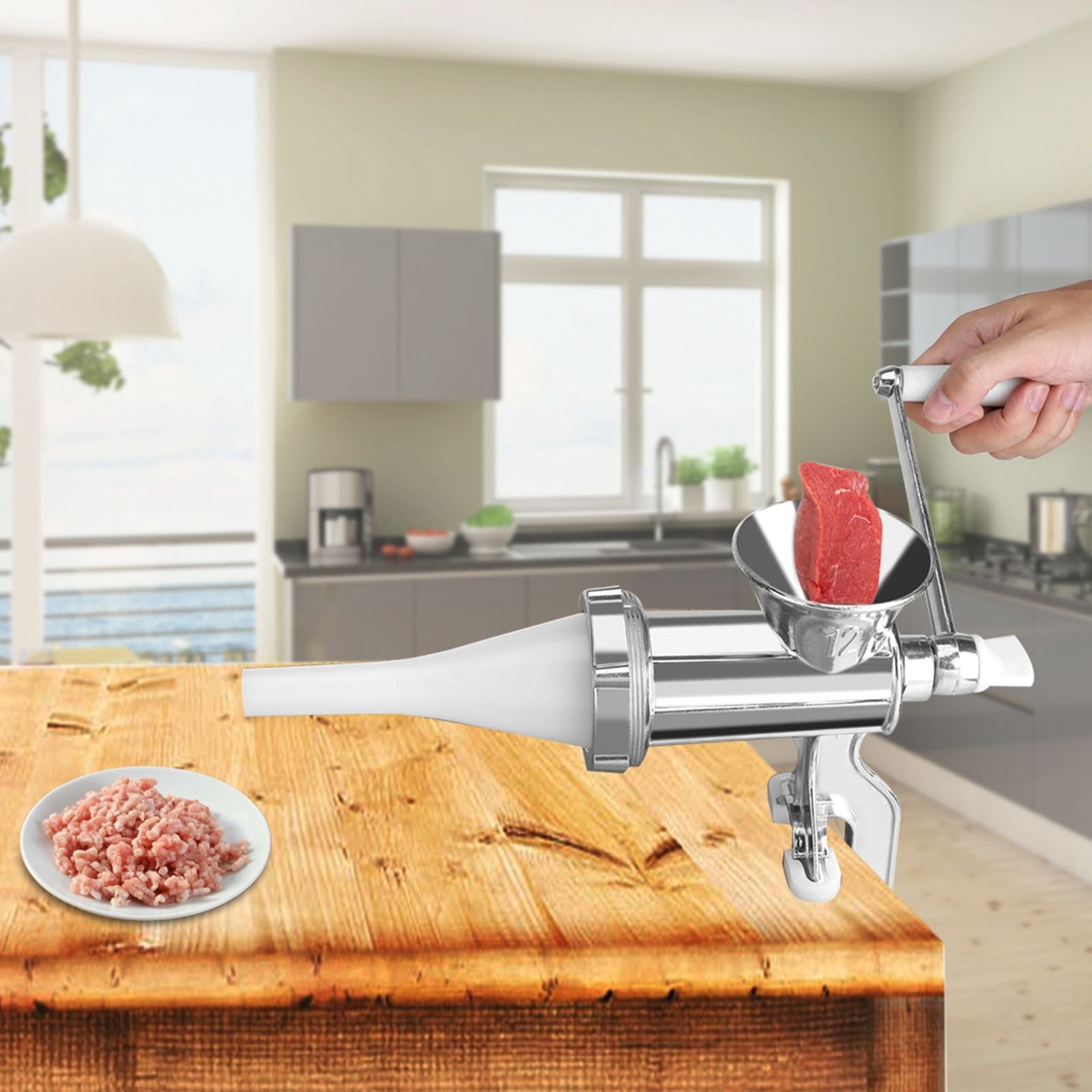 Manual Multifunction Meat Grinder Chopper Mincer Sausage Maker Home Kitchen Tool