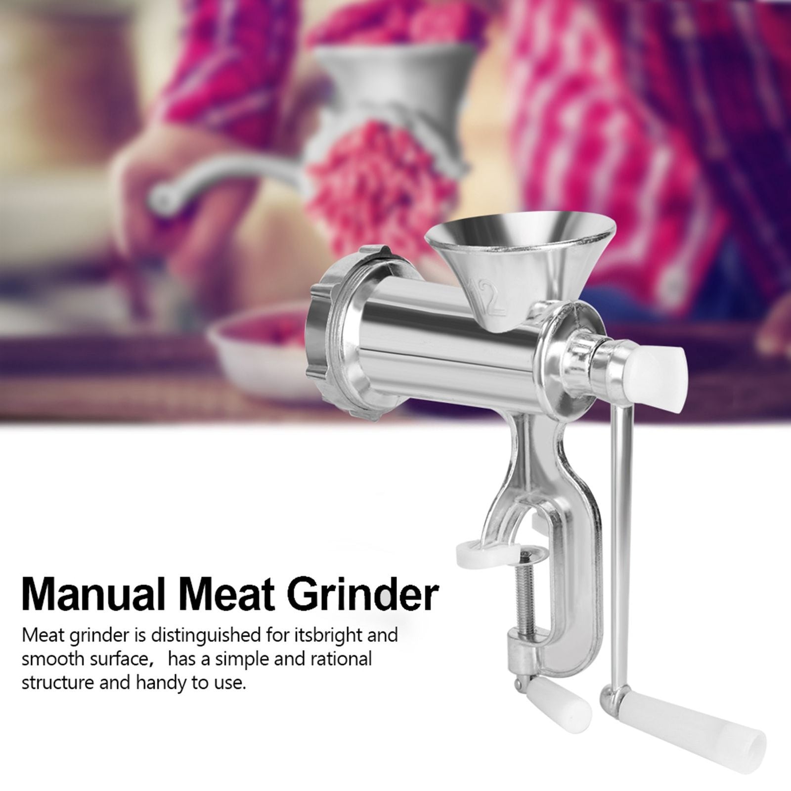 Manual Multifunction Meat Grinder Chopper Mincer Sausage Maker Home Kitchen Tool